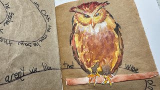 #FirstSaturdayArt September Owl
