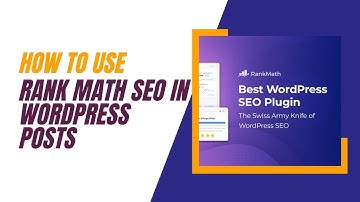 Rank Math SEO settings in WordPress Blog Post and Pages