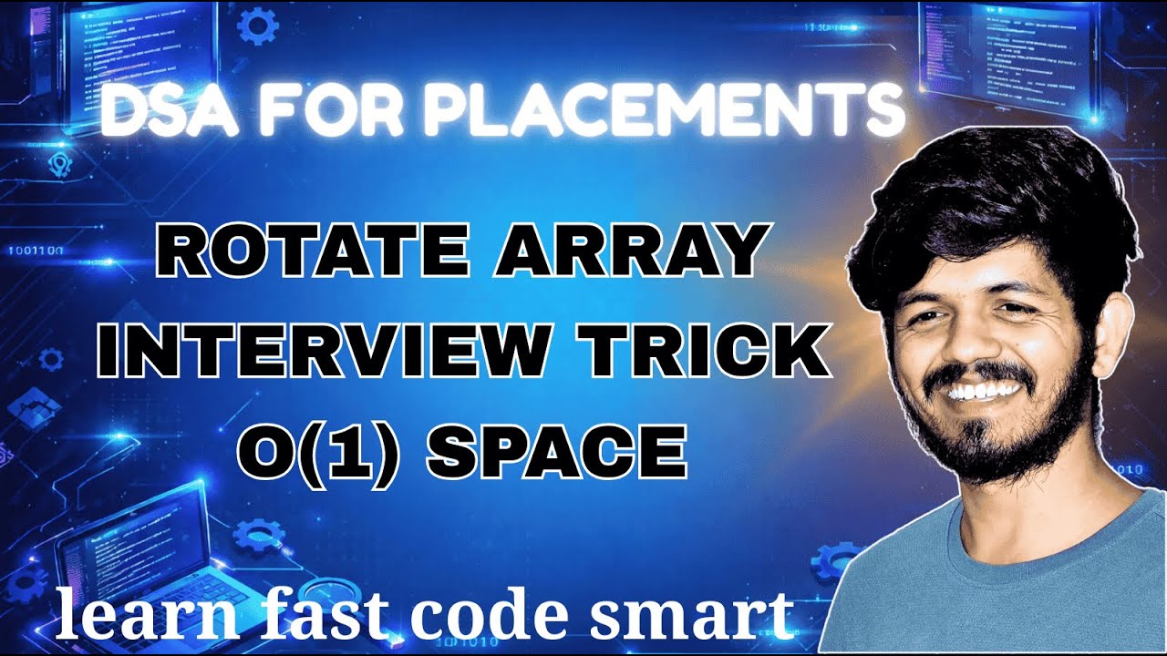 Rotate Array in Python | O(1) Space Interview Trick | DSA Coding - YouTube
