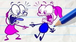 Pencilmate Gets CUT IN HALF?! - New Pencilmation Cartoons