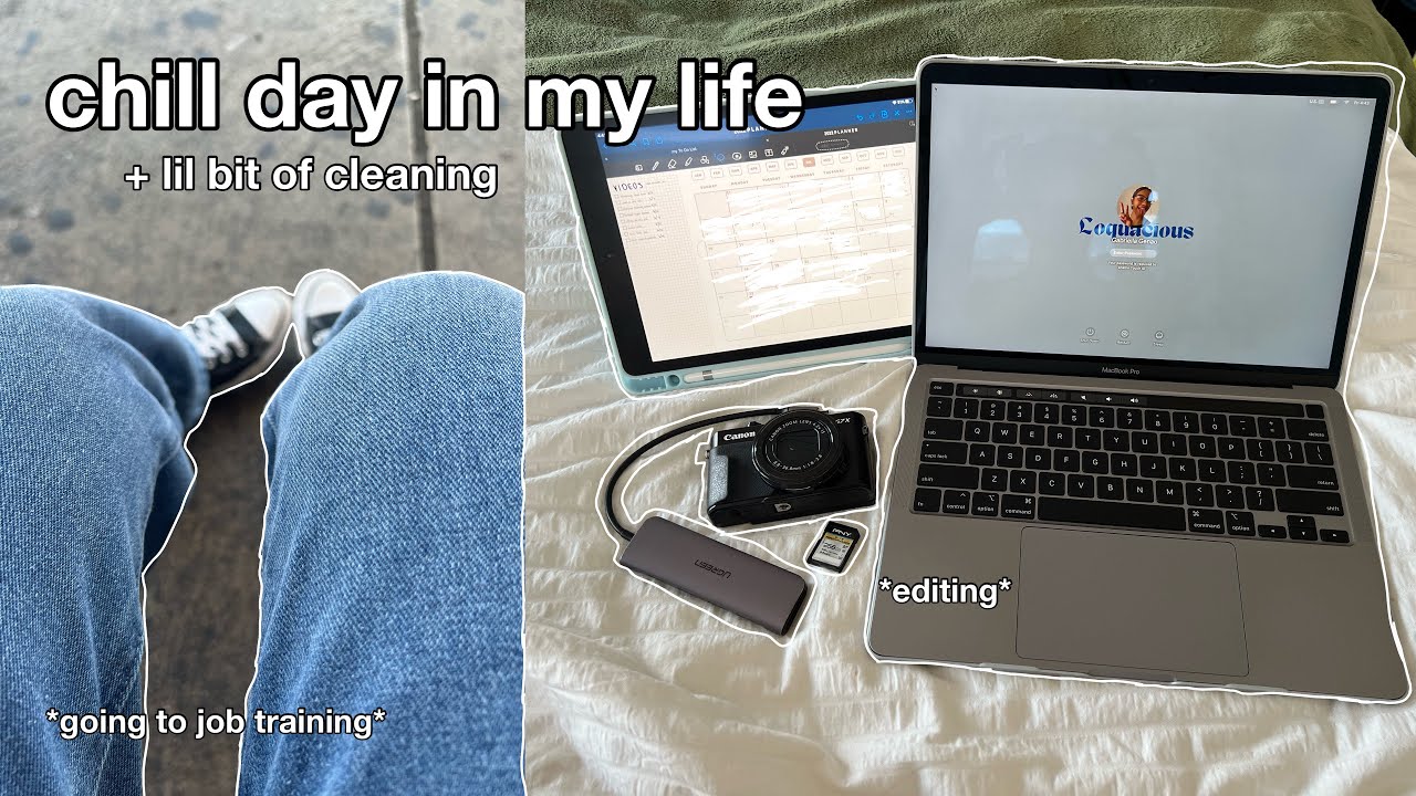 chill day in my life (job training  + lil bit of cleaning) | Gabriella Genao