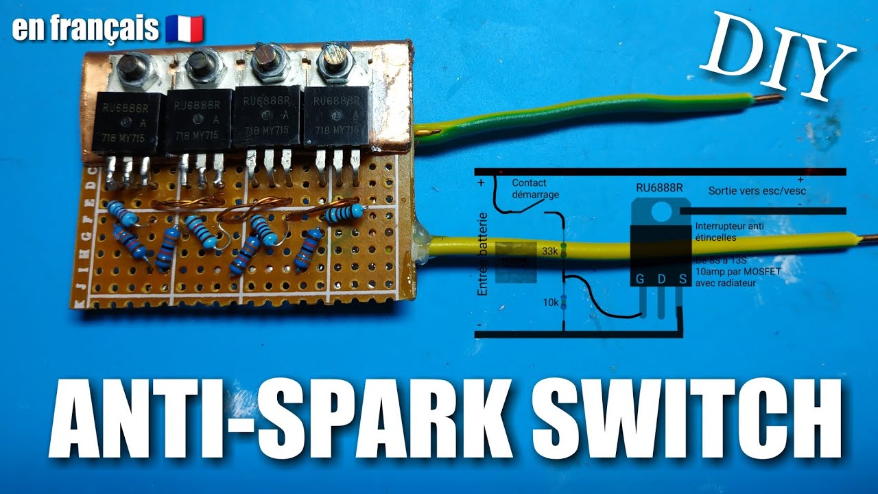 Connecteurs RCPROPLUS 6mm Anti-étincelles Sans Soudure - Lot 2 Mâles Et 2 Femelles, Référence REB6808AS