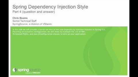 Spring Dependency Injection Style (Question & Answer Part 2)
