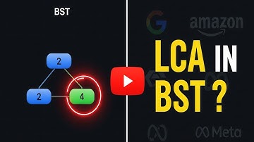🔍 Lowest Common Ancestor in BST Explained with Animation | Crack FAANG DSA 🔥