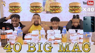 40 BIG MAC CHALLENGE WITH FRIENDS (Winner goes home with iPhone 12 Pro Max) | SAMSPEDY TV