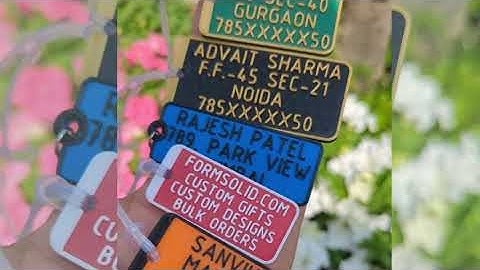 Personalized Luggage Tags by FormSolid