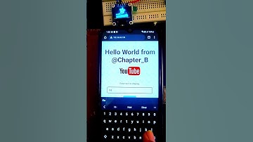 ESP32 Web Server to Display Text on OLED#esp32 #arduino #programming #shorts