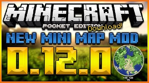 ★MINECRAFT POCKET EDITION 0.12.0 - NEW MINI MAP MOD + DAMAGE INDICATOR MOD SHOWCASE★