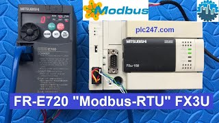 Fx3U Modbus Rtu Fr-E700 Series Mitsubishi Vfd