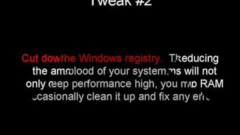 Speed Up Vista QUICKLY