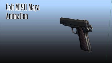 Colt M1911 Maya Rendering | Maya Work