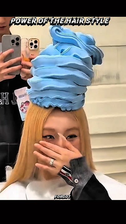 power of the hair style 🔵🩶🔴😘