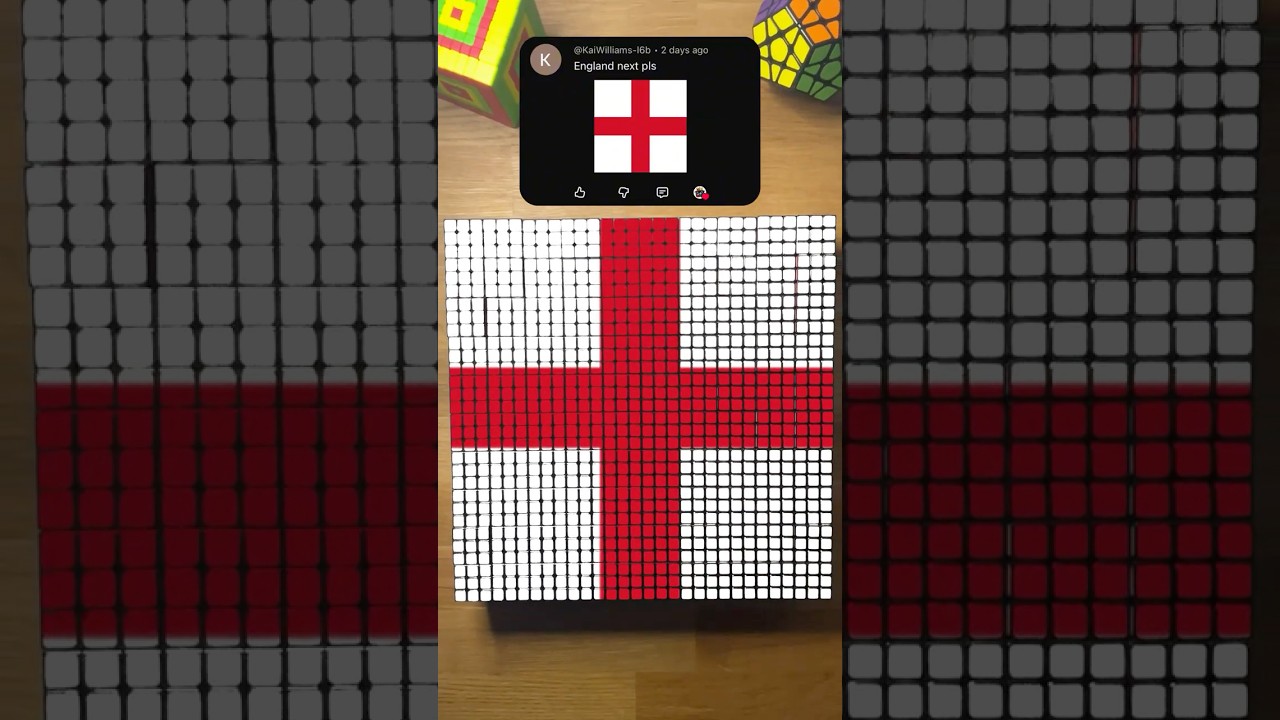 Making ENGLAND on Rubik's Cubes! 🏴󠁧󠁢󠁥󠁮󠁧󠁿