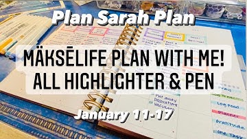 MäksēLife Plan With Me! | All Highlighter and Pen
