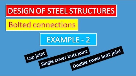 Bolted connections || EXAMPLE 2 || Easy numerical ||