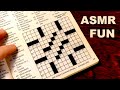 Crossword Puzzle ASMR No.16 --- WORK IT WITH ME
