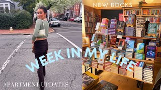 VLOG: ED recovery chat, apartment updates, book shopping