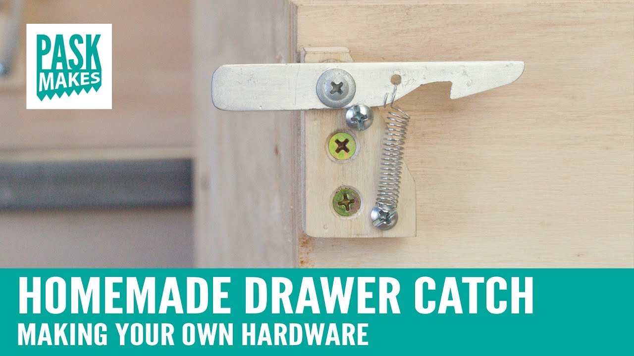 Homemade Drawer Catch Making You Own Hardware Youtube