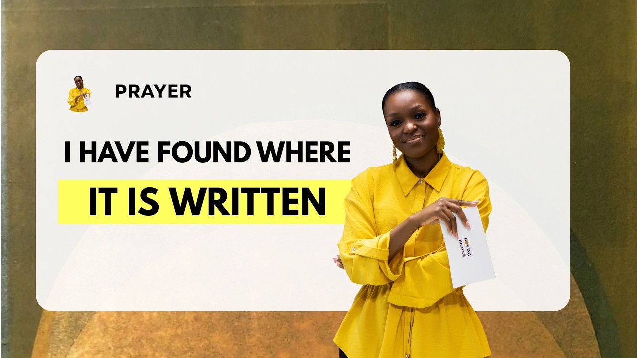 Prayer : It Is Written!!!