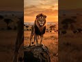 An African Lion | The Black wolf #animals #wildlife #lion #facts #shorts