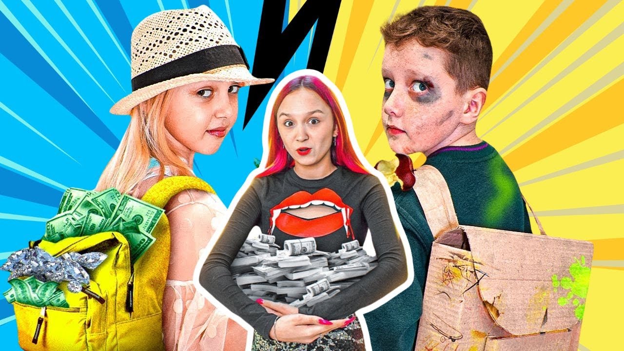 Kihívás GAZDAG vs SZEGÉNY ISKOLÁS Kinek könnyebb az élete? Szórakoztató kihívás