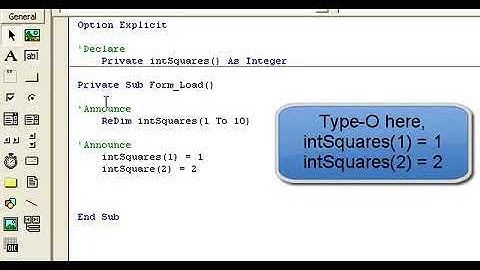 Visual Basic  Programming Declaring Arrays  Static  Dynamic and Looping