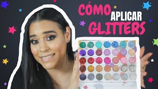 LOS GLITTERS FUNCIONAN? | CÓMO PEGAR GLITTERS EN LOS OJOS | GLITTERS BISSÚ Y BEAUTY CREATIONS