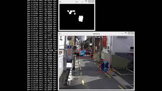 Opencv MOG2, FAST_GPU, Contour test2