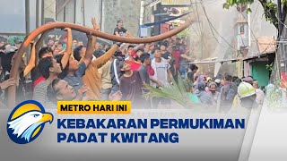 Permukiman Padat di Kwitang Jakpus Kebakaran, 20 Mobil Damkar Dikerahkan