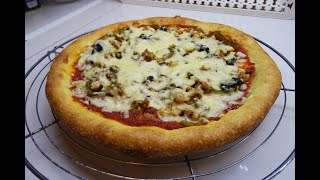بيتزا طايبة على الحجر ف10دقايق كطيب محمرة ومقرمشة والحيلة عندي فالقناةPizza italienne