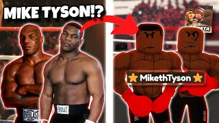 MIKE TYSON IN BOXING BETA (ROBLOX)