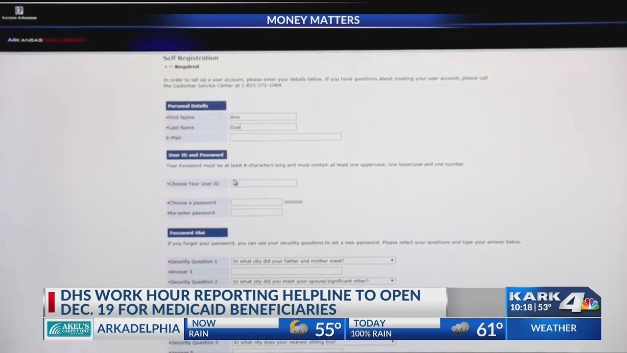 DHS Work Hours Reporting Helpline to Open Dec. 19 for Medicaid ...