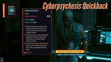 Best Ultimate Quickhack in Cyberpunk | How to get Cyberpsychosis