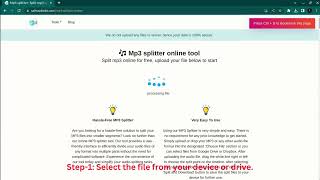 mp3 splitter online tool