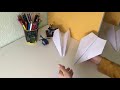 Как сделать бумажный самолётик ? Легко и просто!