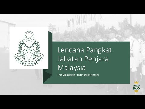 Lencana Pangkat Jabatan Penjara Malaysia (The Malaysian Prison Department Rank Insignia)