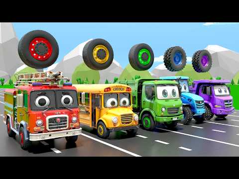 Canta la increíble canción “Las ruedas del autobús” (Adivina la rueda) Canciones infantiles