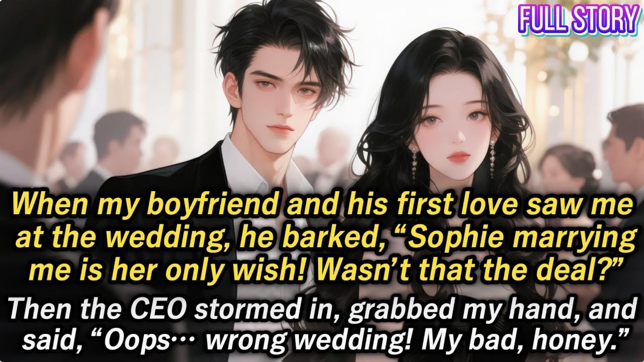 When my boyfriend and his first love saw me at the wedding, he barked, “Sophie marrying me is her...