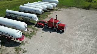 POV Propane delivery on a narrow scale  | Semi truck out of fuel | Where is our matching trailer
