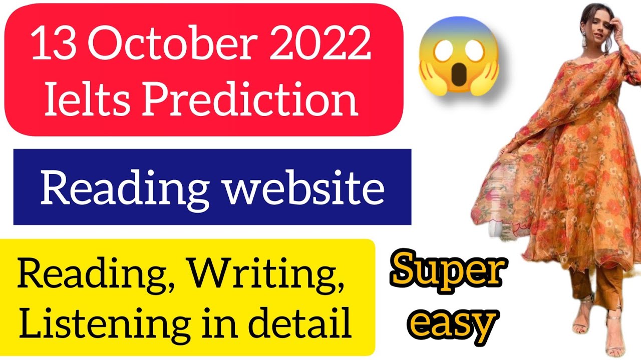 13 October 2022 Ielts exam prediction/Morning + Evening slot/Reading ...