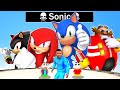 FRANKLIN And SHINCHN Hunted By EVERY SONIC In GTA 5! | (GTA 5 mods)