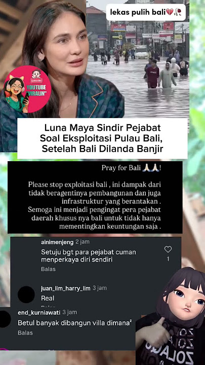 LUNA MAYA Criticizes Officials Regarding the Exploitation of Bali Island Until Now B4NJlR #lunama...