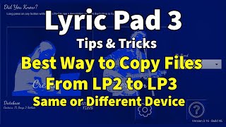 Best way to copy LP2 files to LP3 step by step