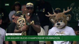 'Best fans in the world': Bobby Portis gets the Bucks celebration crowd hyped
