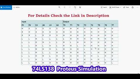 74LS138  3 to 8 Line Decoder Proteus Simulation