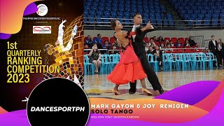 2023 Pdsf 1St Qtr Ranking Mark On & Joy Renigen Solo Tango