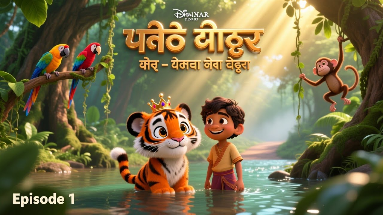छोटो टाइगर किंग — एपिसोड 1: जंगल का नया दोस्त,Chhoto Tiger King — Episode 1: The Jungle’s New Friend