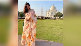 Mouni roy ne karaya tajmahal ke samne traditional photoshoot screenshot 4