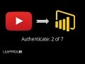 YouTube Analytics in Power BI - Authenticate