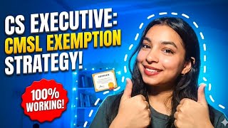 Famous How to Get 60+ marks in CMSL?  | Real Strategy | Cs executive  Profile